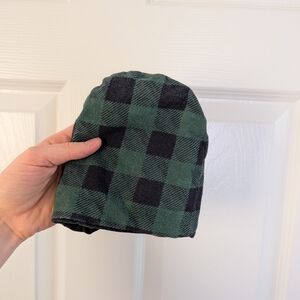 Green and Black Checkered Kids Hat